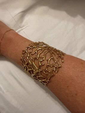 Lilly Pulitzer Gold Branch Openwork Cuff Bracelet